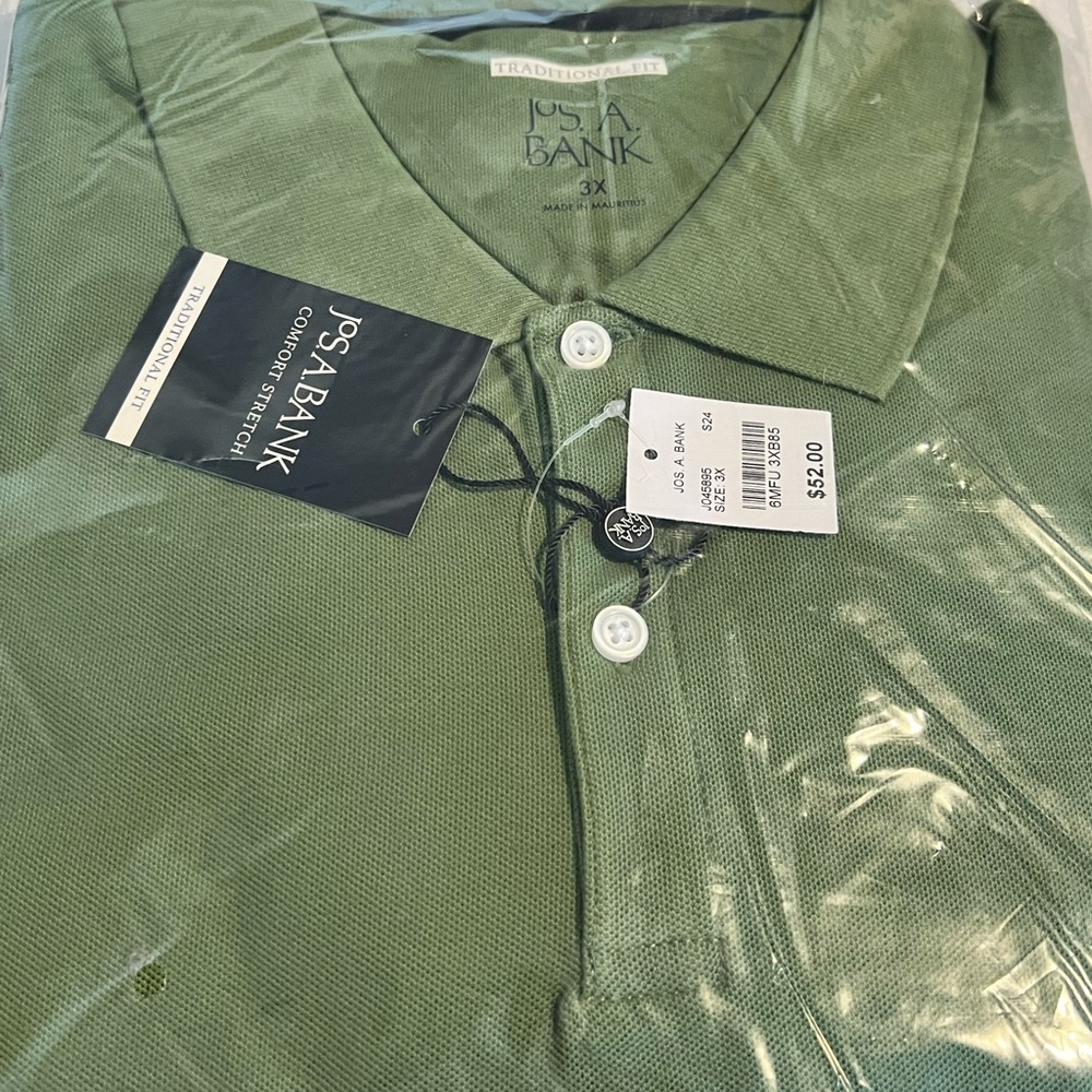Jos. A. Bank Olive Polo Shirt